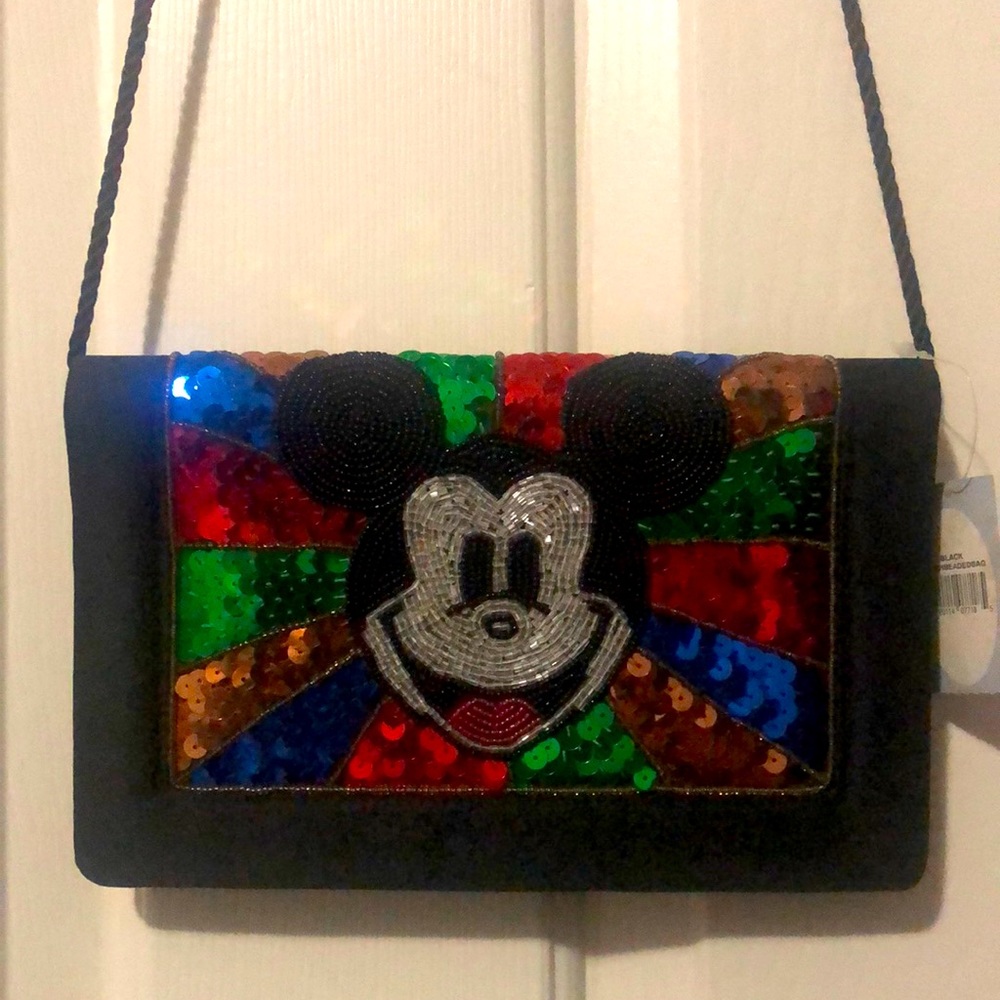 New Disney stor beaded Mickey Mouse bag